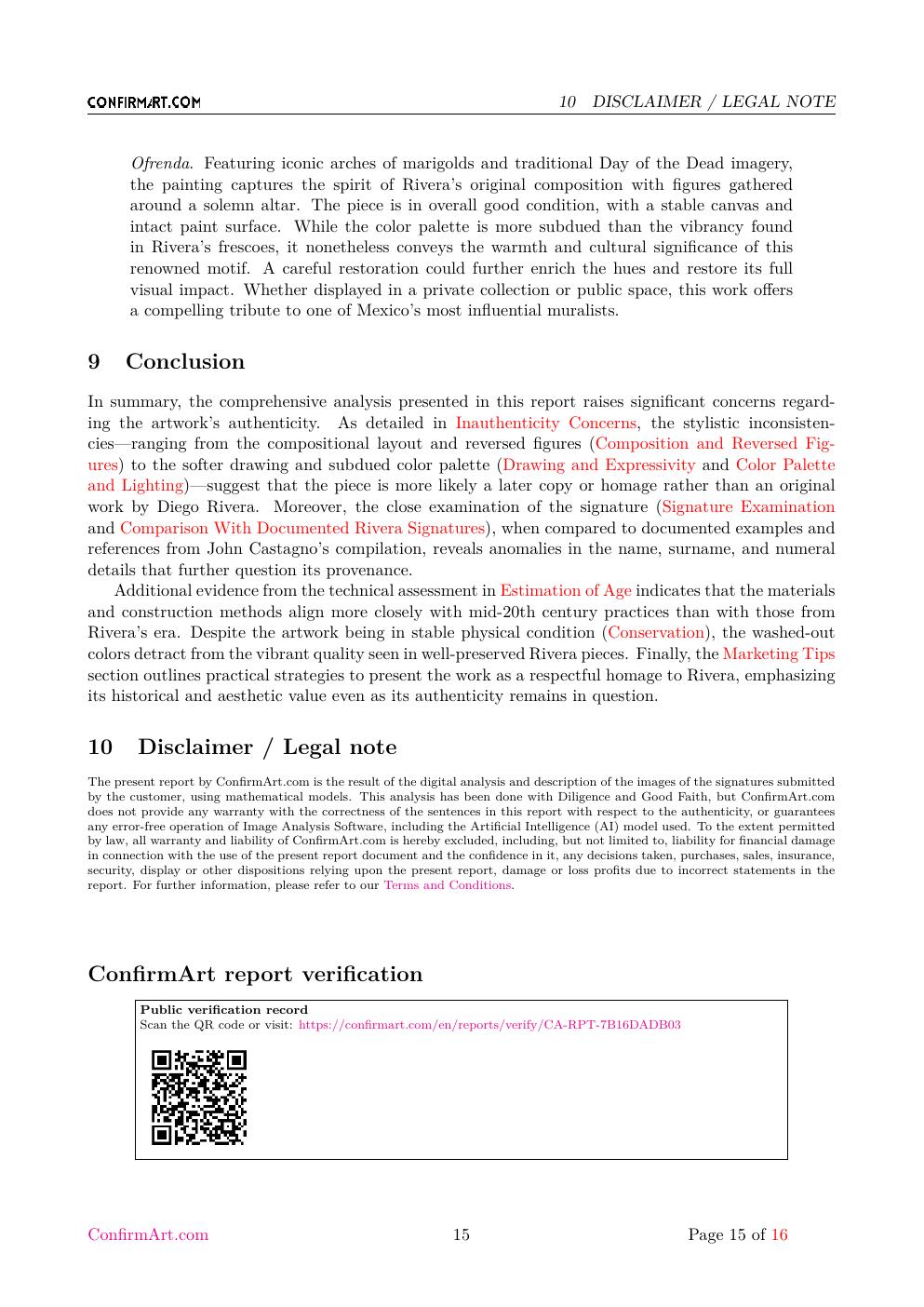 La Ofrenda study report sample page 15