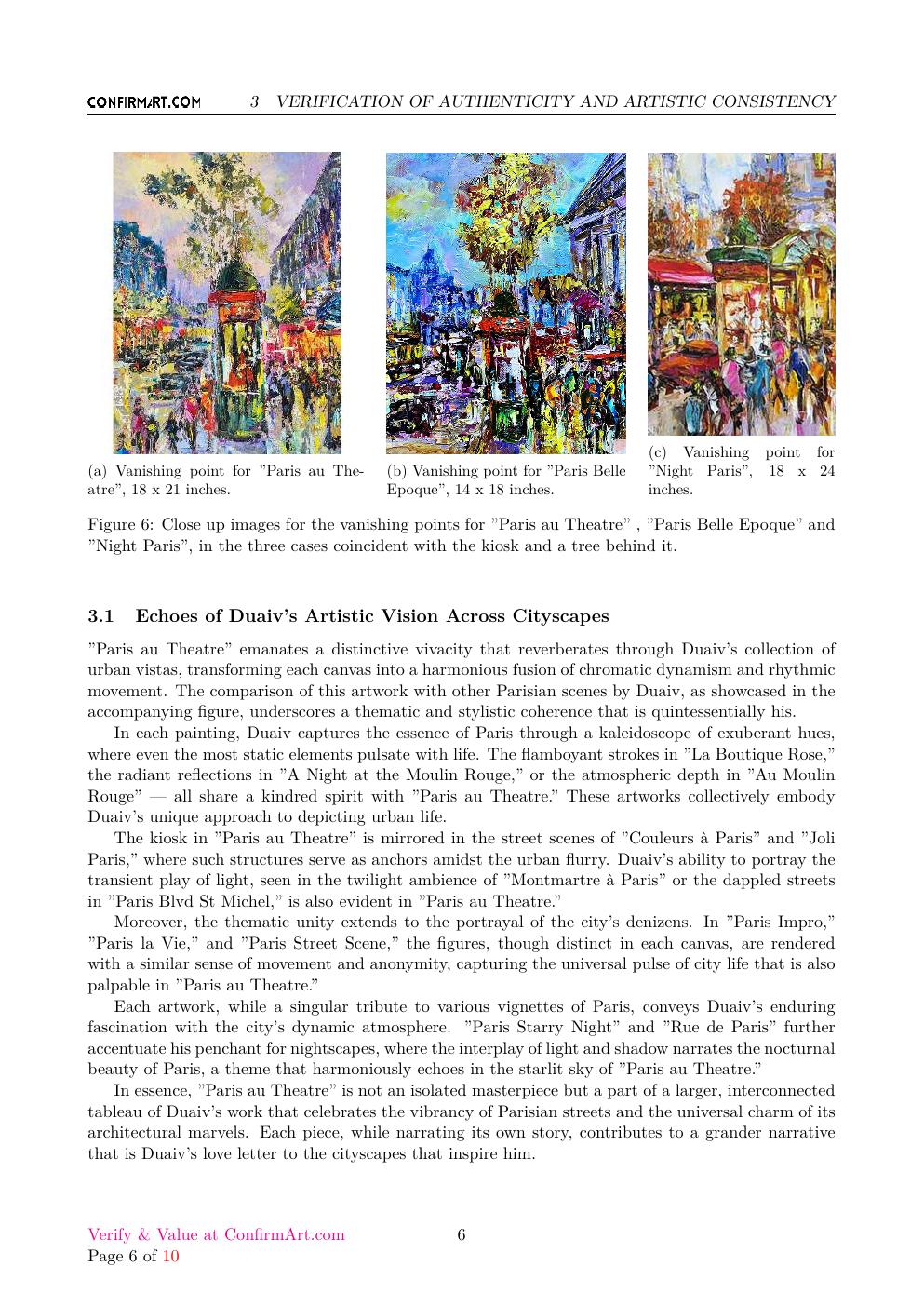Paris au Theatre report sample page 6