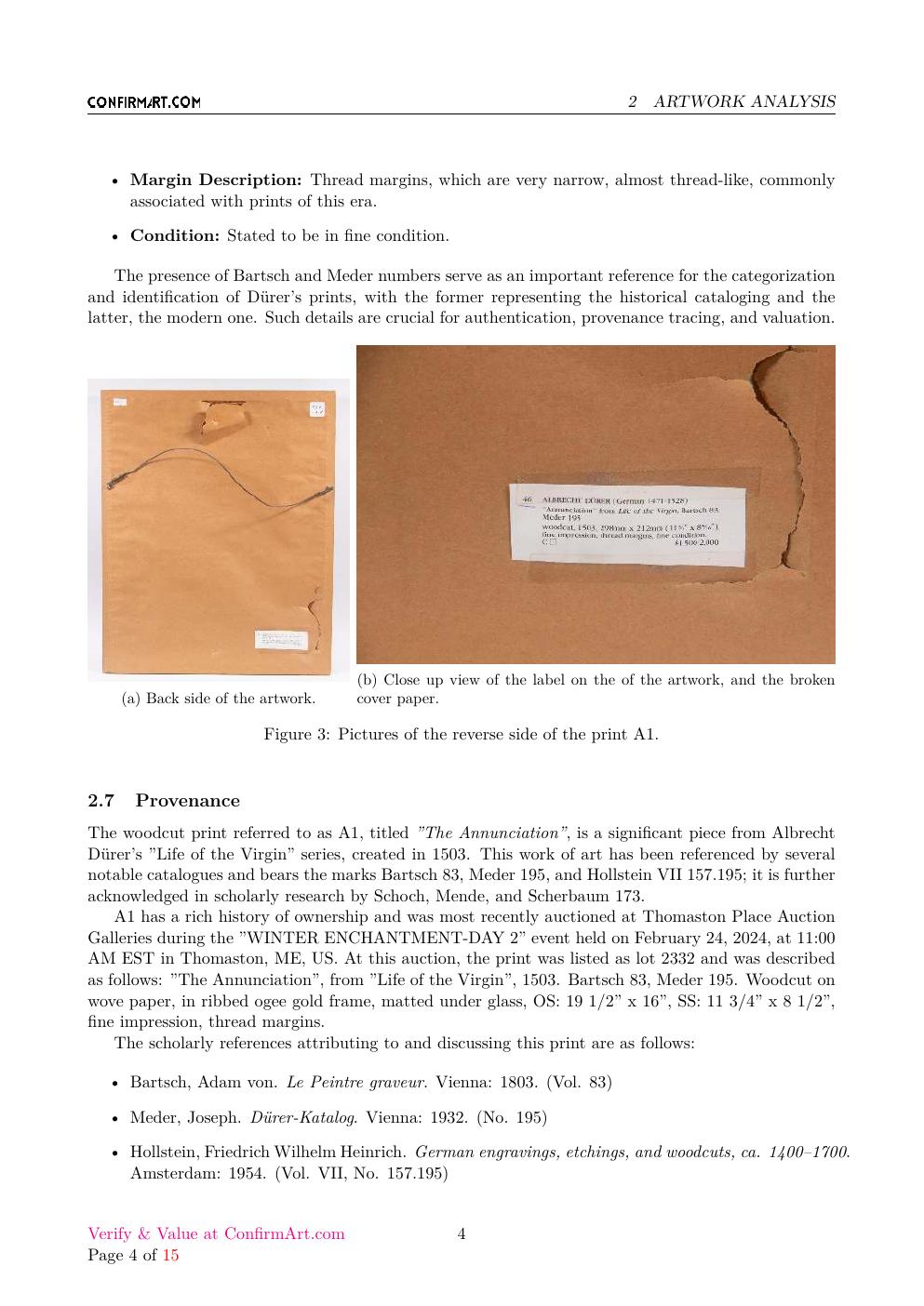 The Annunciation report sample page 4