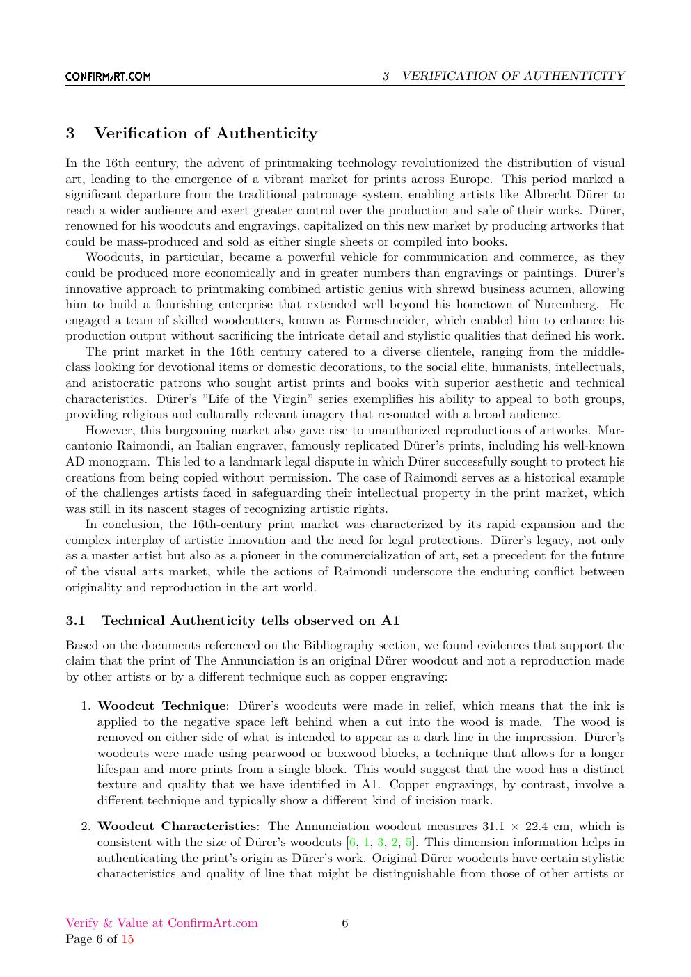 The Annunciation report sample page 6