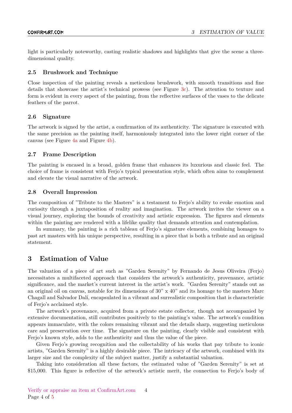 Garden Serenity report sample page 4