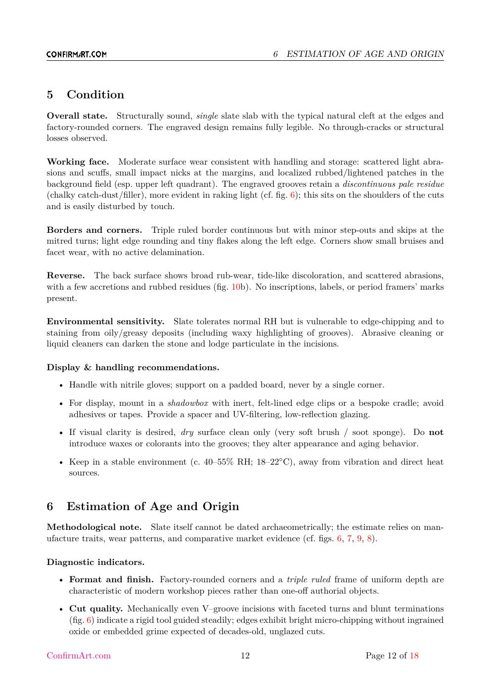 Three Seated Women report sample page 12