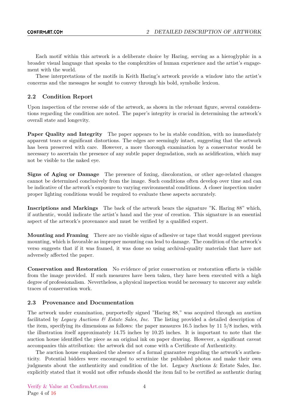 Drawing report sample page 4