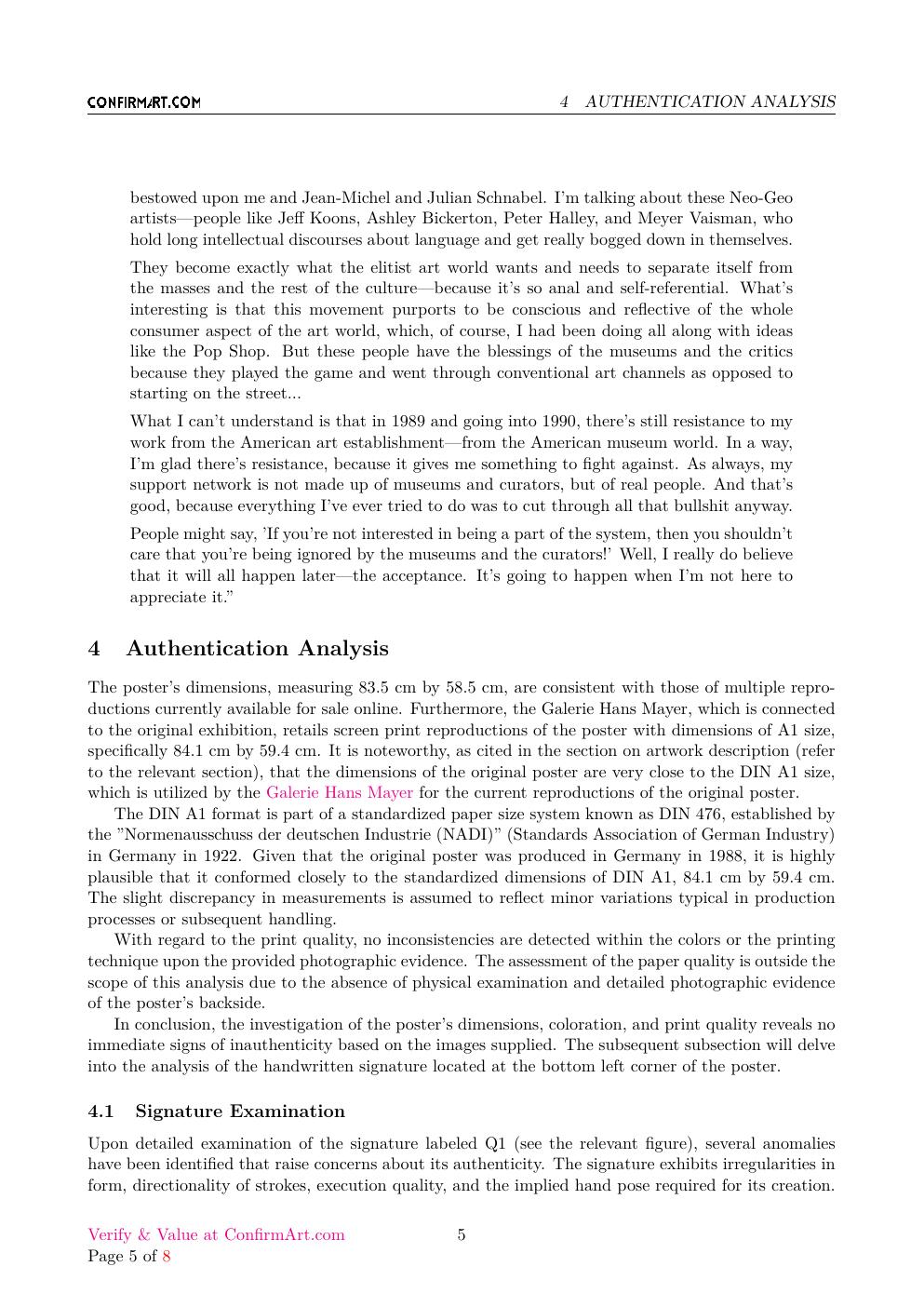 Düsseldorf 1988 report sample page 5