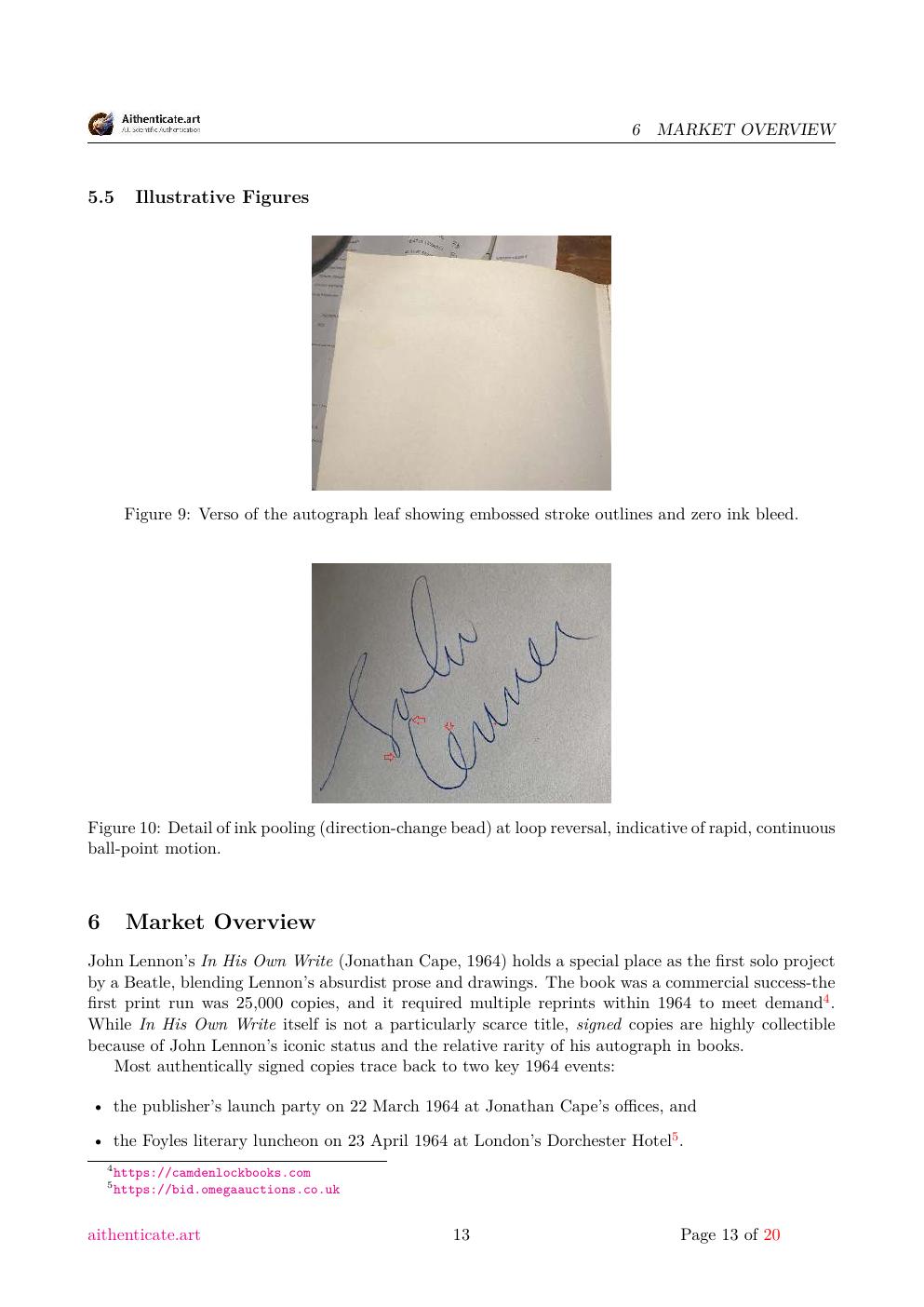 John Lennon signature study report sample page 13