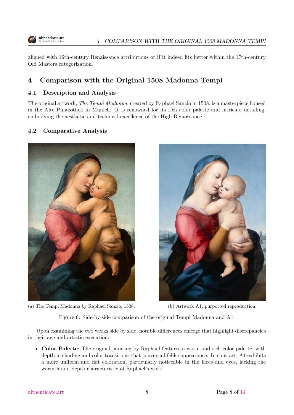 Tempi report sample page 8