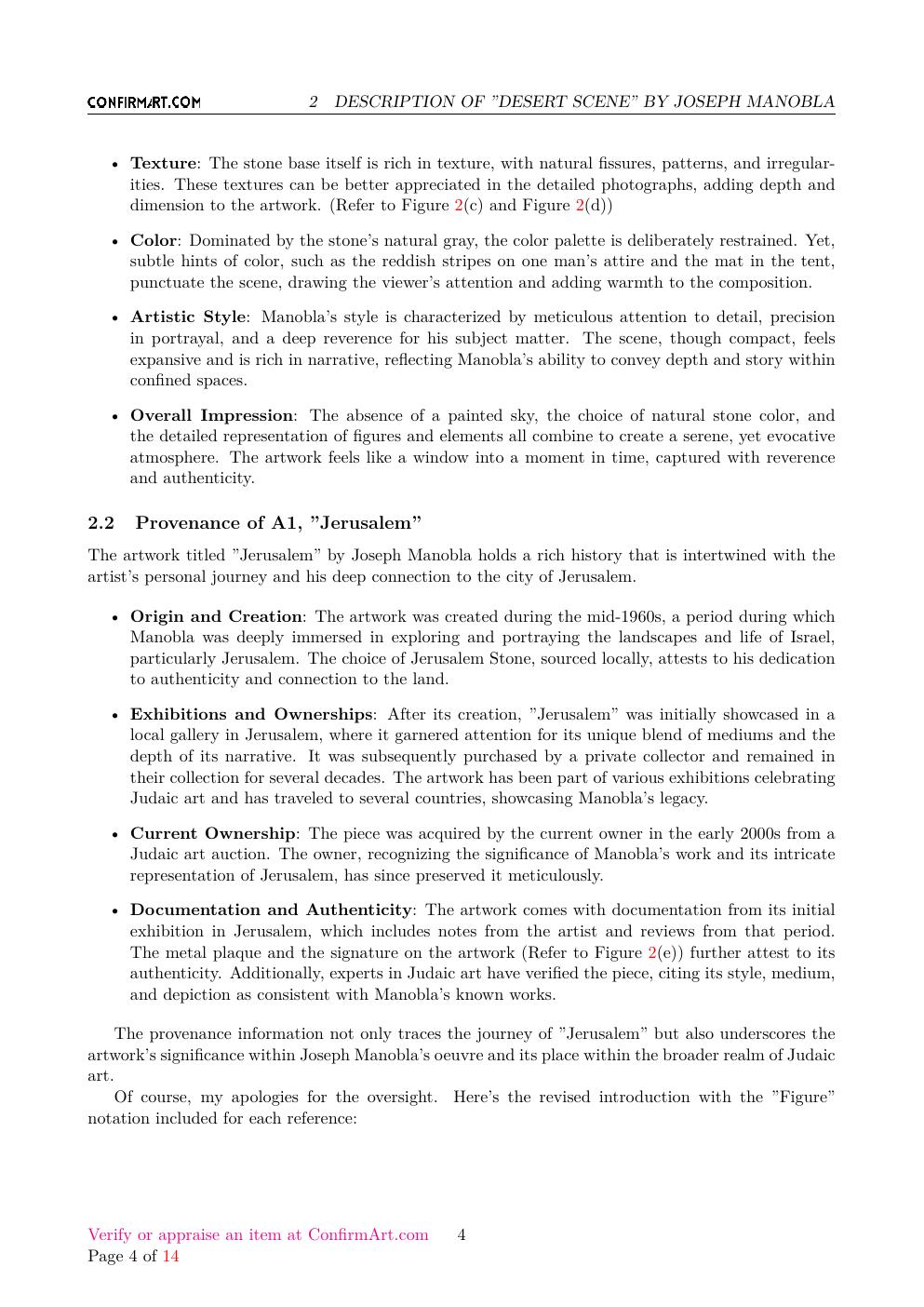 Desert Scene report sample page 4