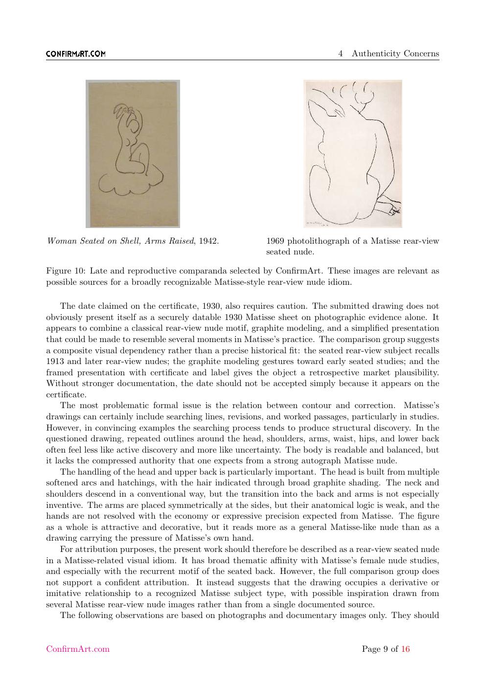 Back View of a Nude report sample page 9