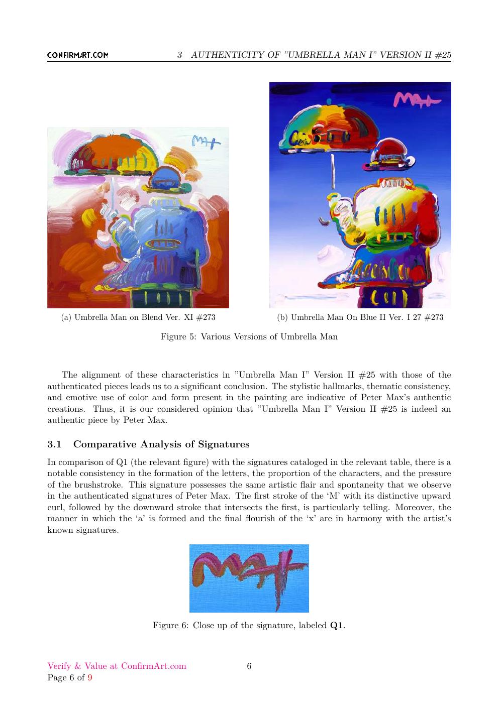 Umbrella Man I report sample page 6