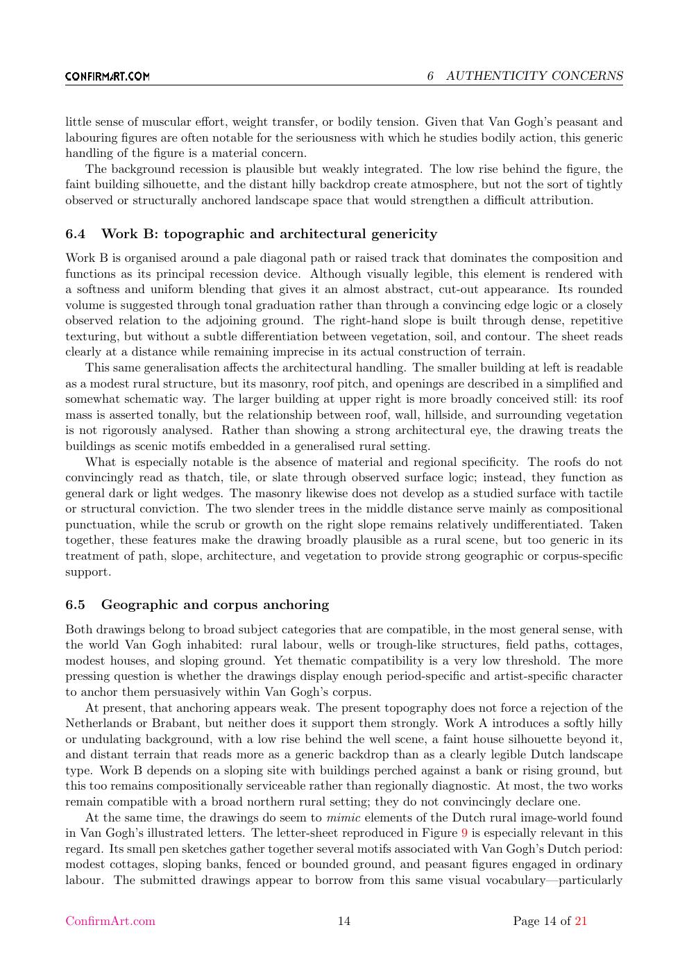 Van Gogh portrait study report sample page 14
