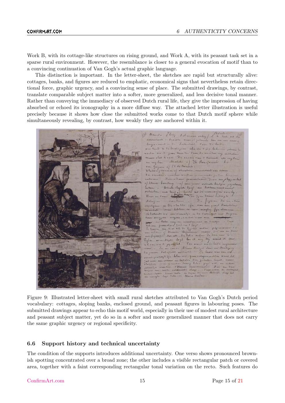 Van Gogh portrait study report sample page 15