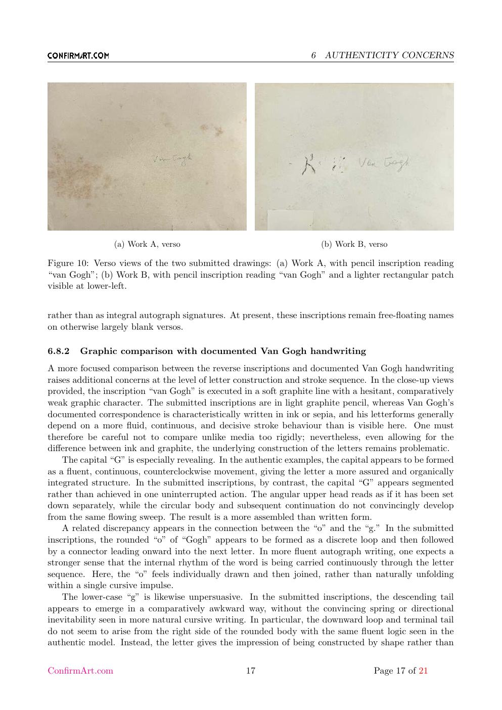 Van Gogh portrait study report sample page 17