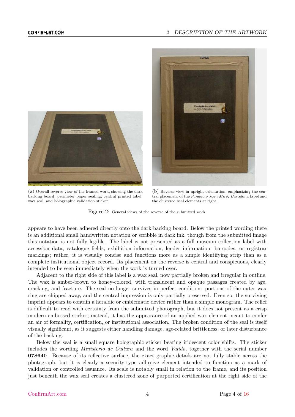 Miró report sample page 4