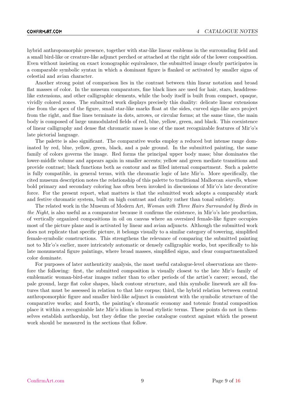 Miró report sample page 9