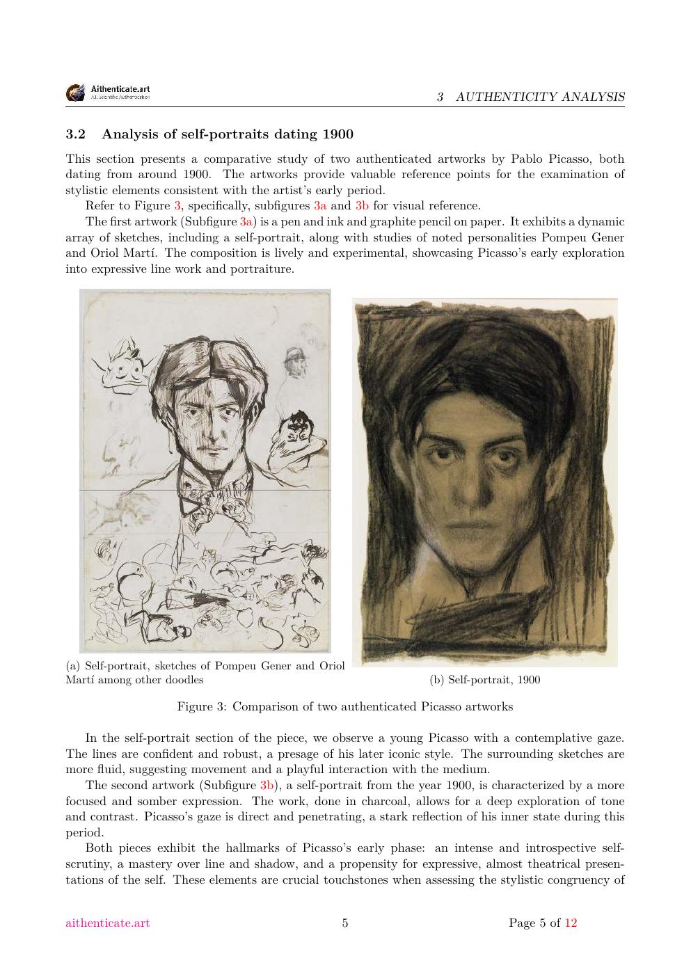 Picasso composition study report sample page 5