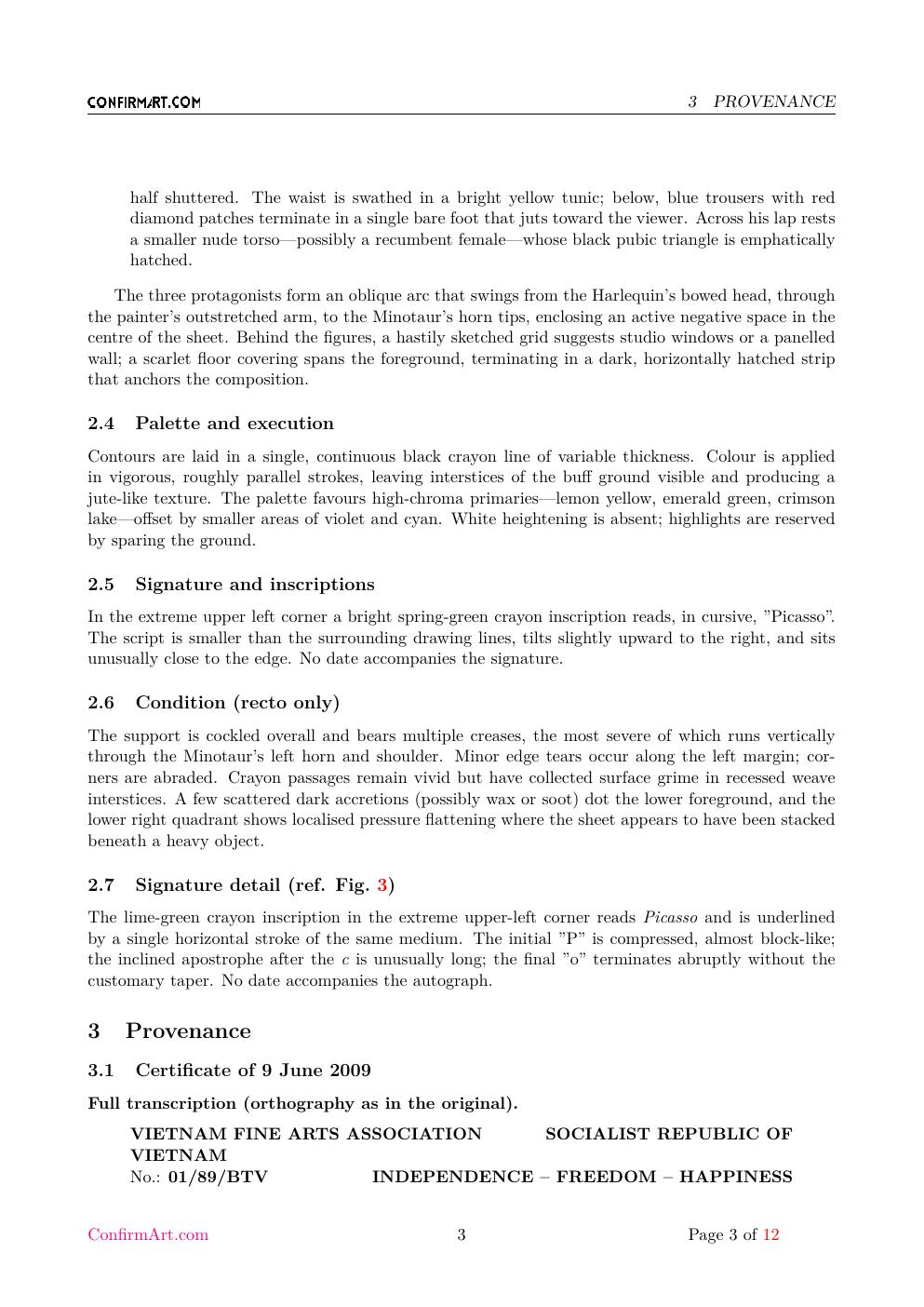 Painter and model drawing report sample page 3