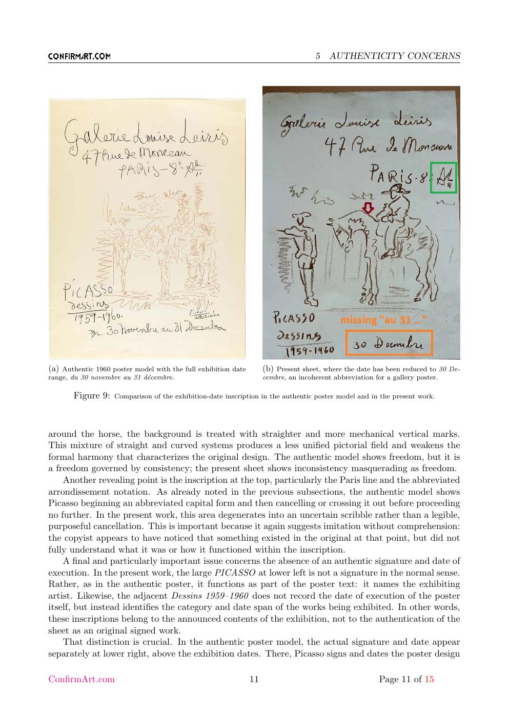Galerie Louise Leiris report sample page 11