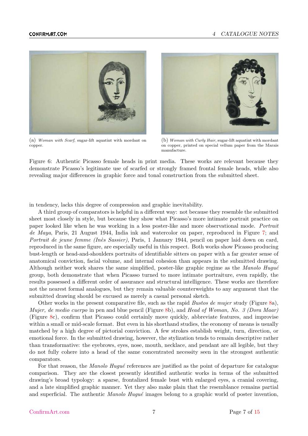 Picasso inscription study report sample page 7
