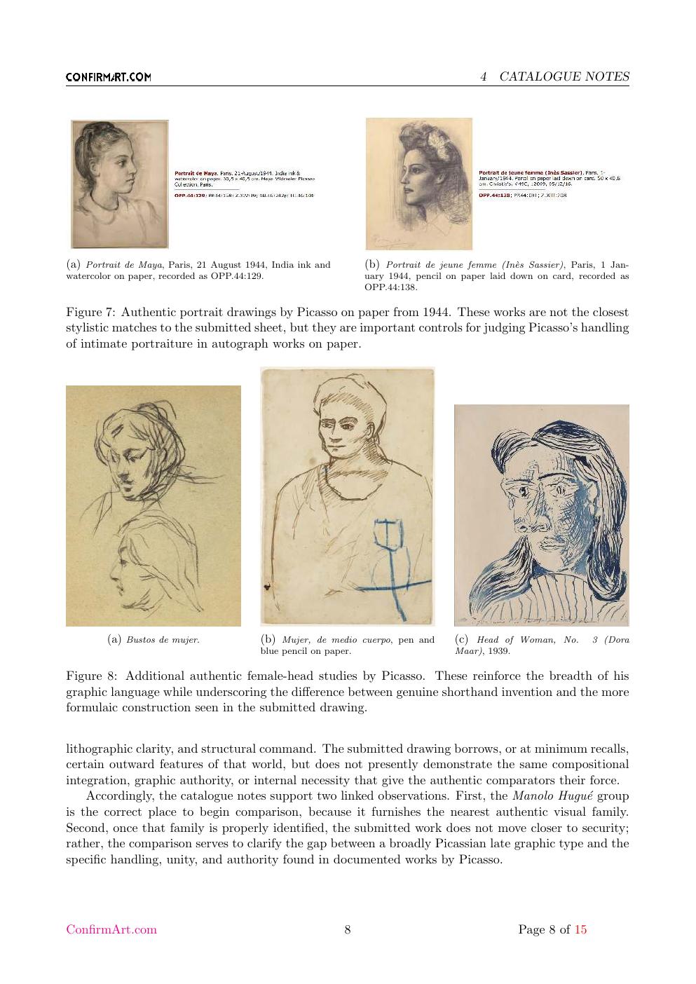 Picasso inscription study report sample page 8