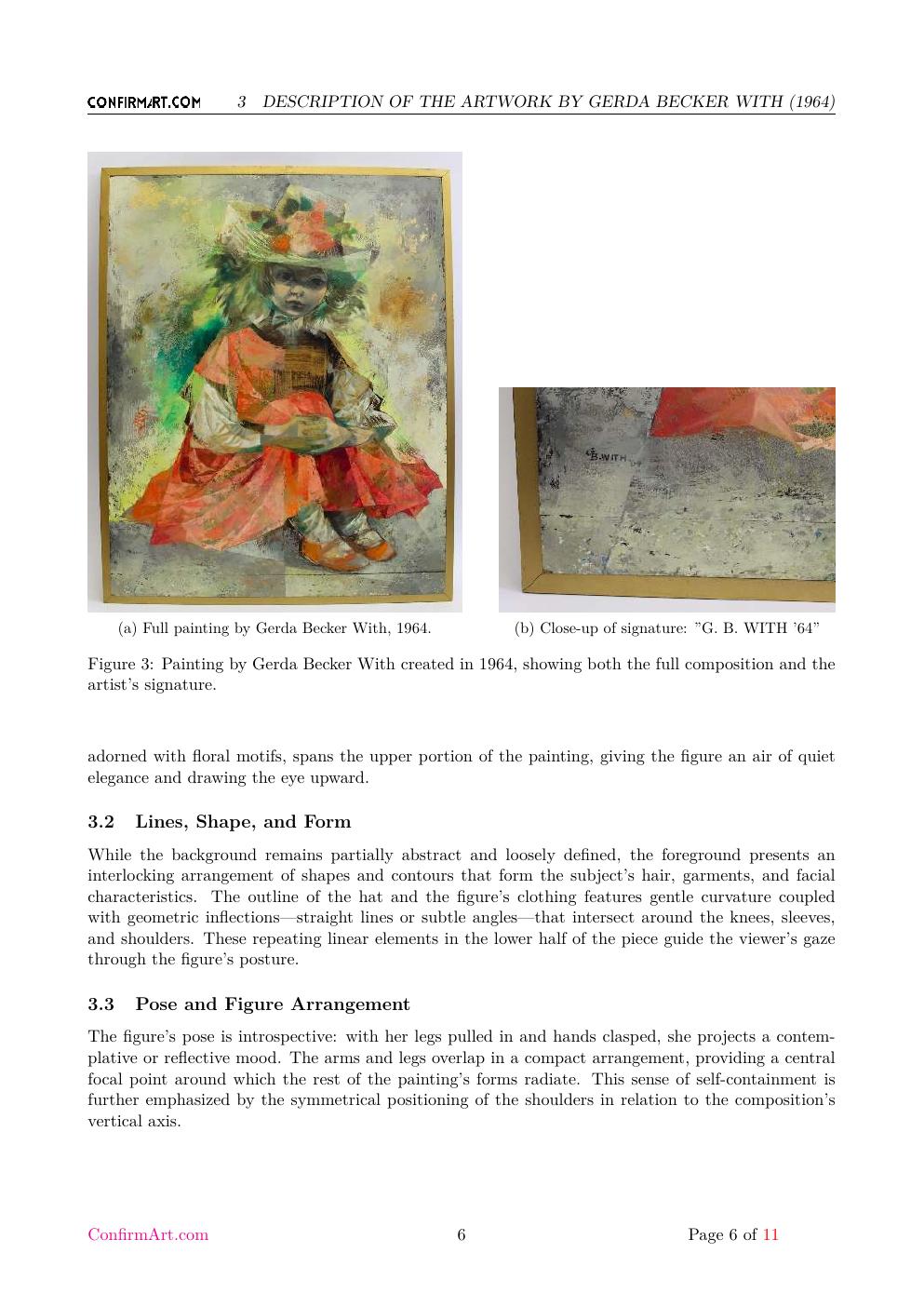 Françoise Gilot report sample page 6