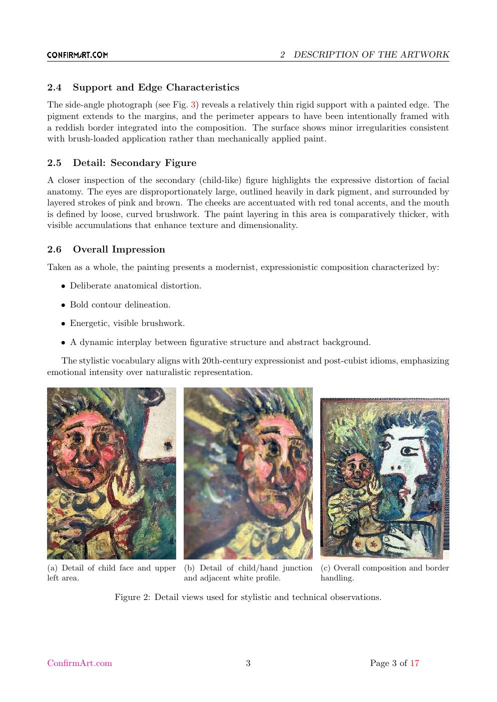 Mother Child report sample page 3