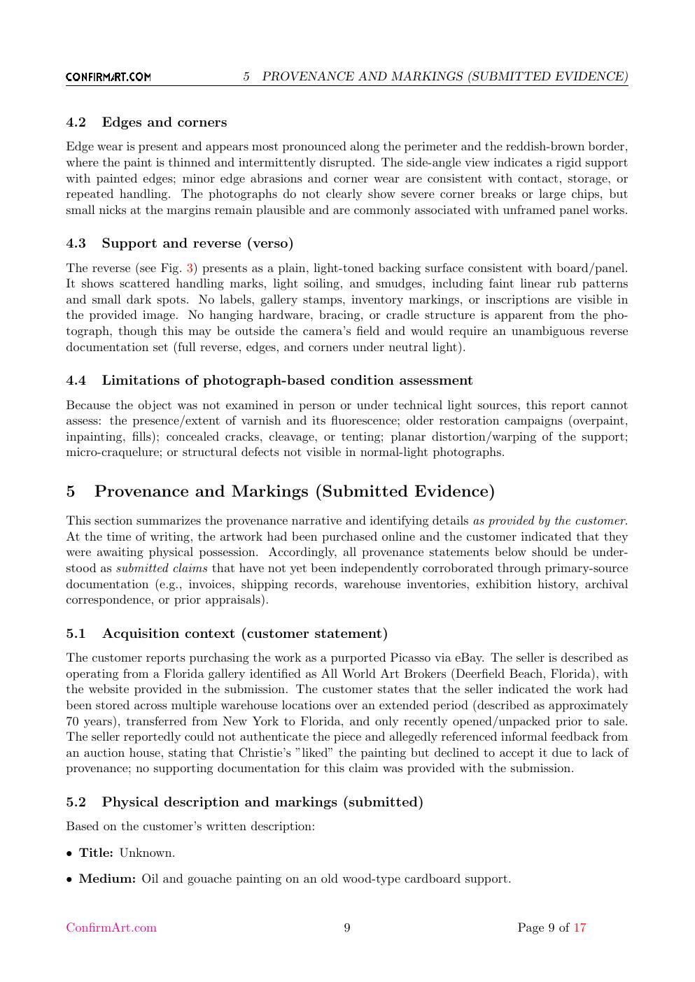 Mother Child report sample page 9
