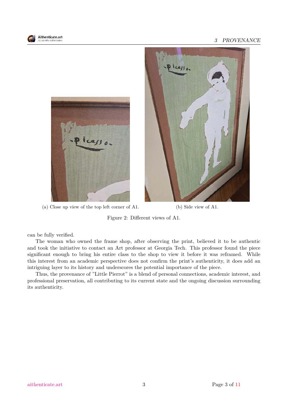 Little Pierrot report sample page 3