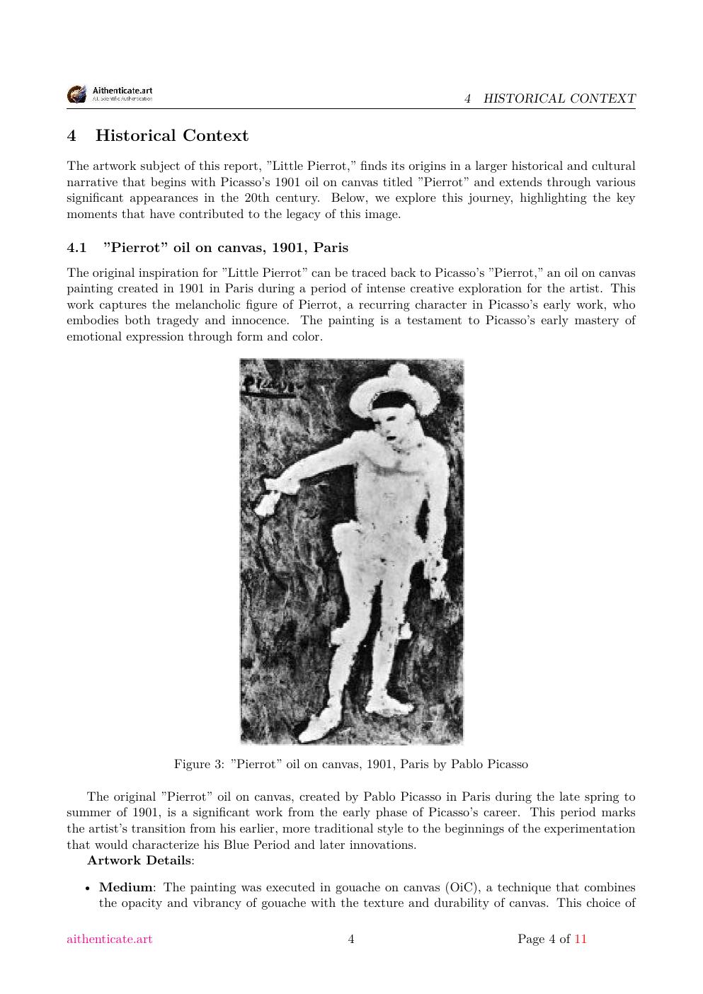 Little Pierrot report sample page 4