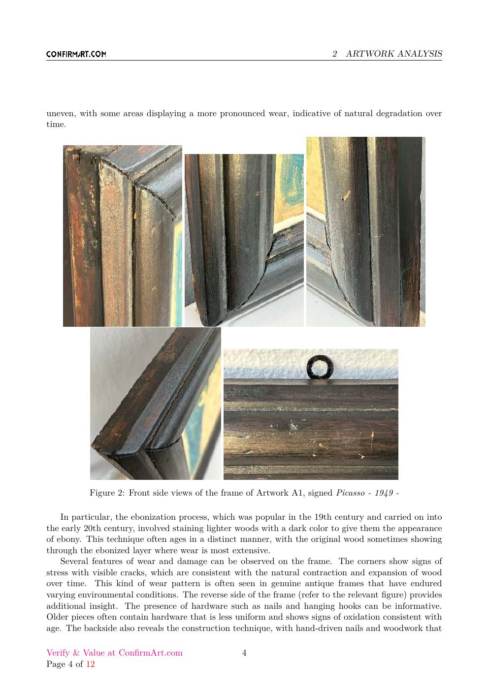 Picasso 1949 study report sample page 4