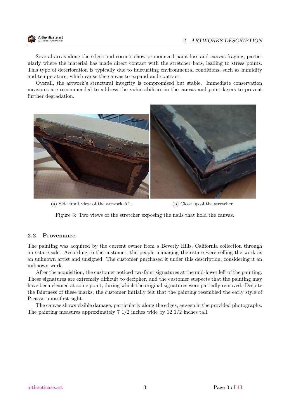 The Three Fates report sample page 3