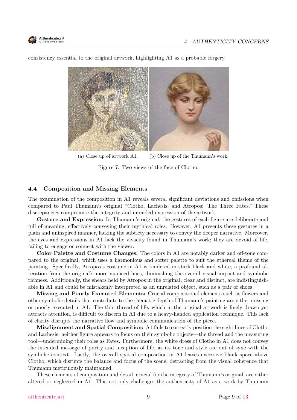 The Three Fates report sample page 9