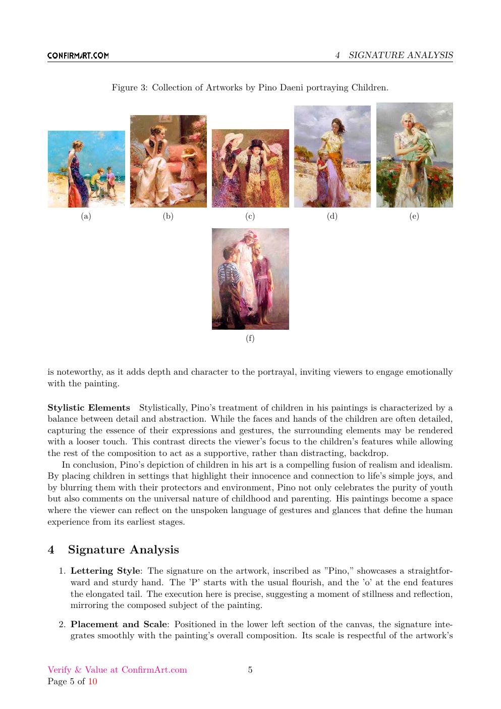 Flower Girl report sample page 5