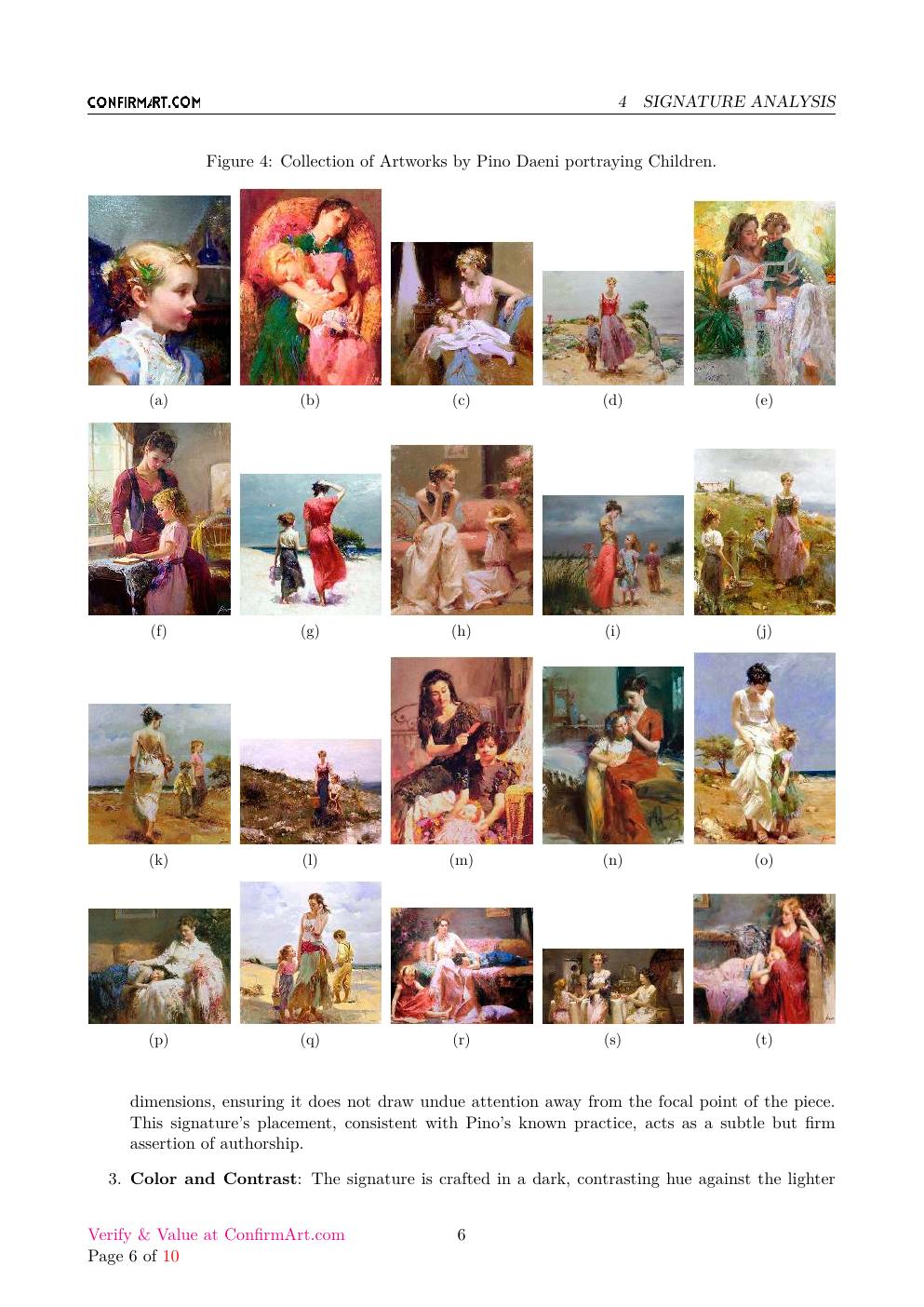 Flower Girl report sample page 6