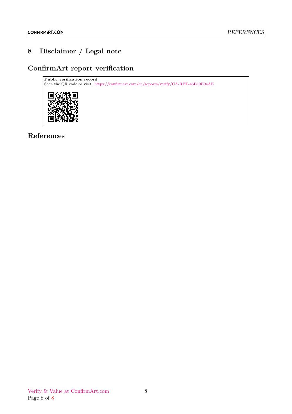Spanish Dancer report sample page 8