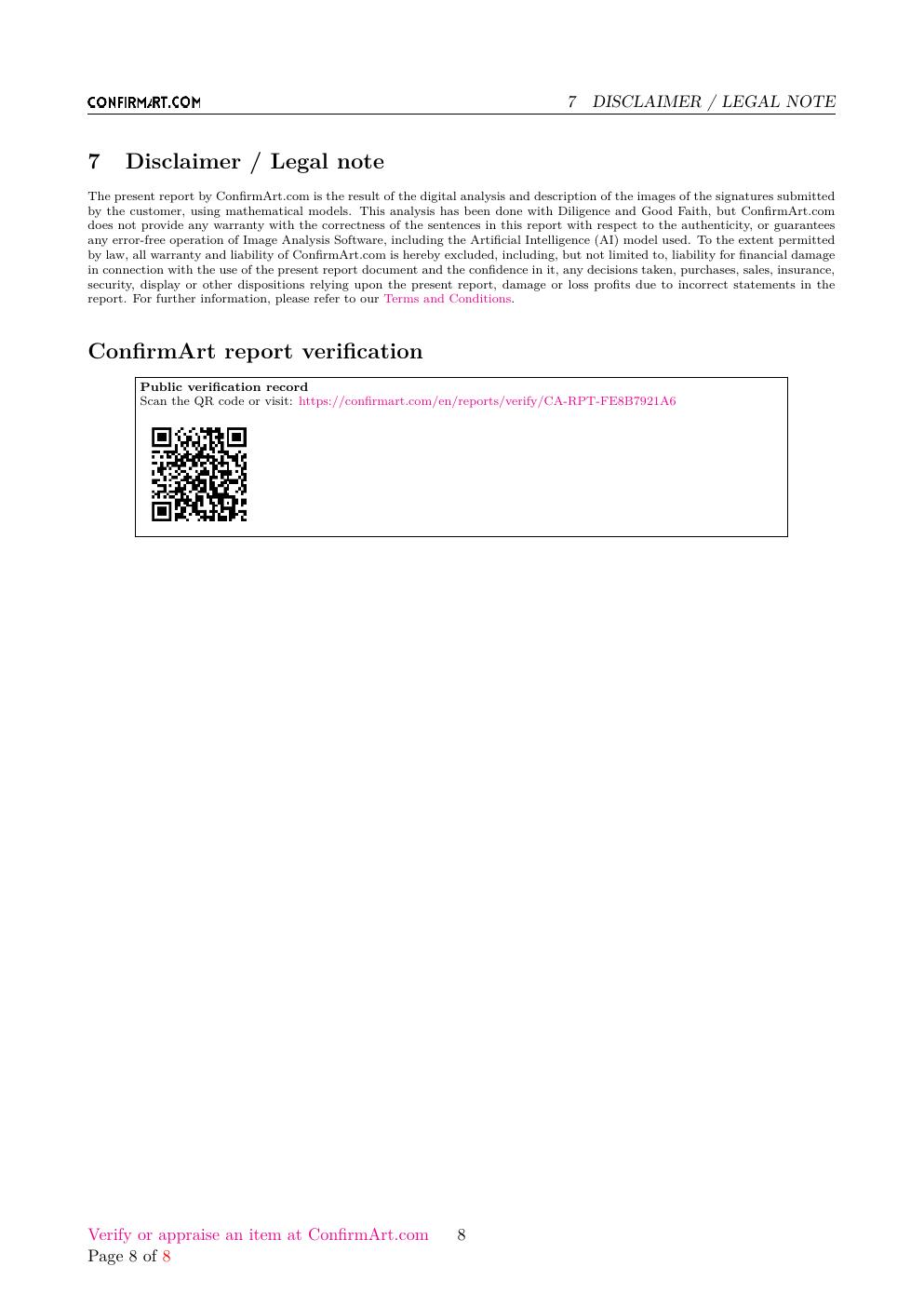 Lady in Waiting report sample page 8