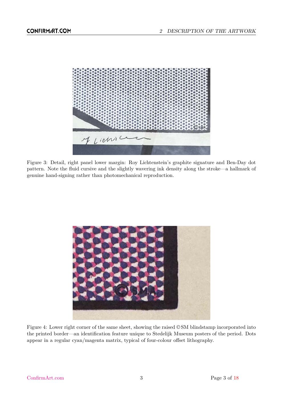 Framed triptych report sample page 3