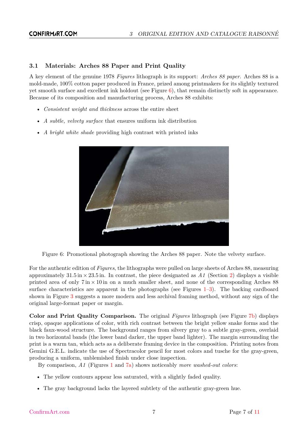 Roy Lichtenstein signature study report sample page 7