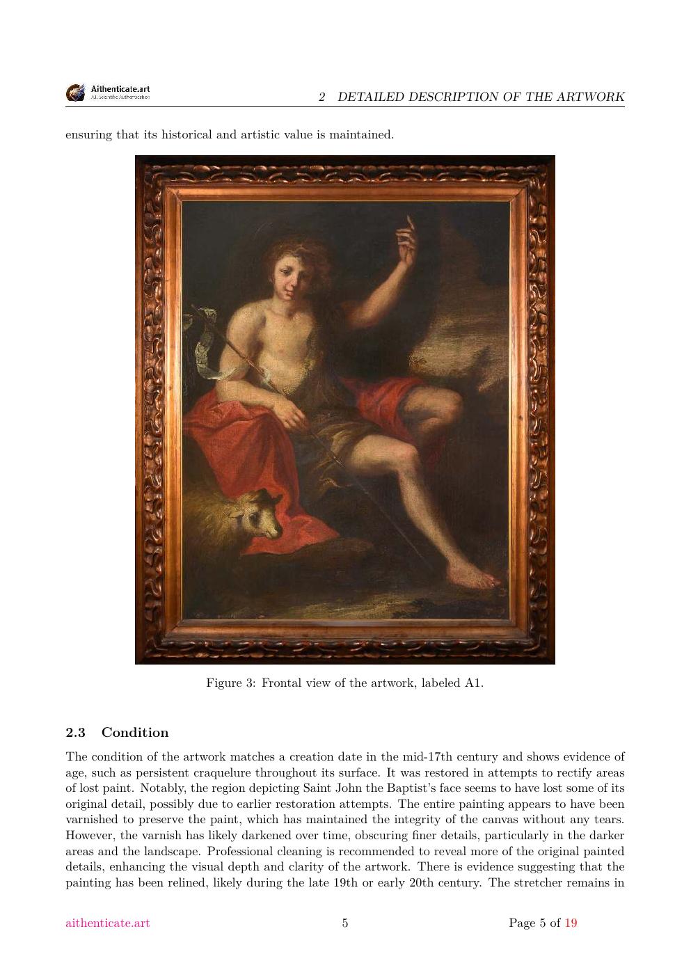 St. John the Baptist report sample page 5