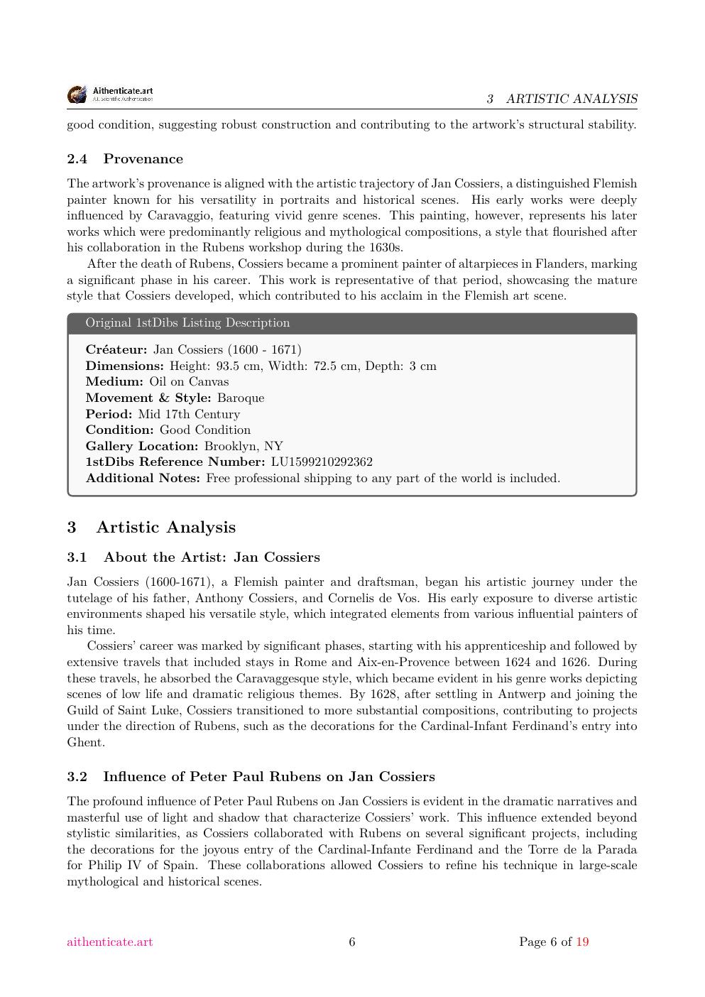 St. John the Baptist report sample page 6