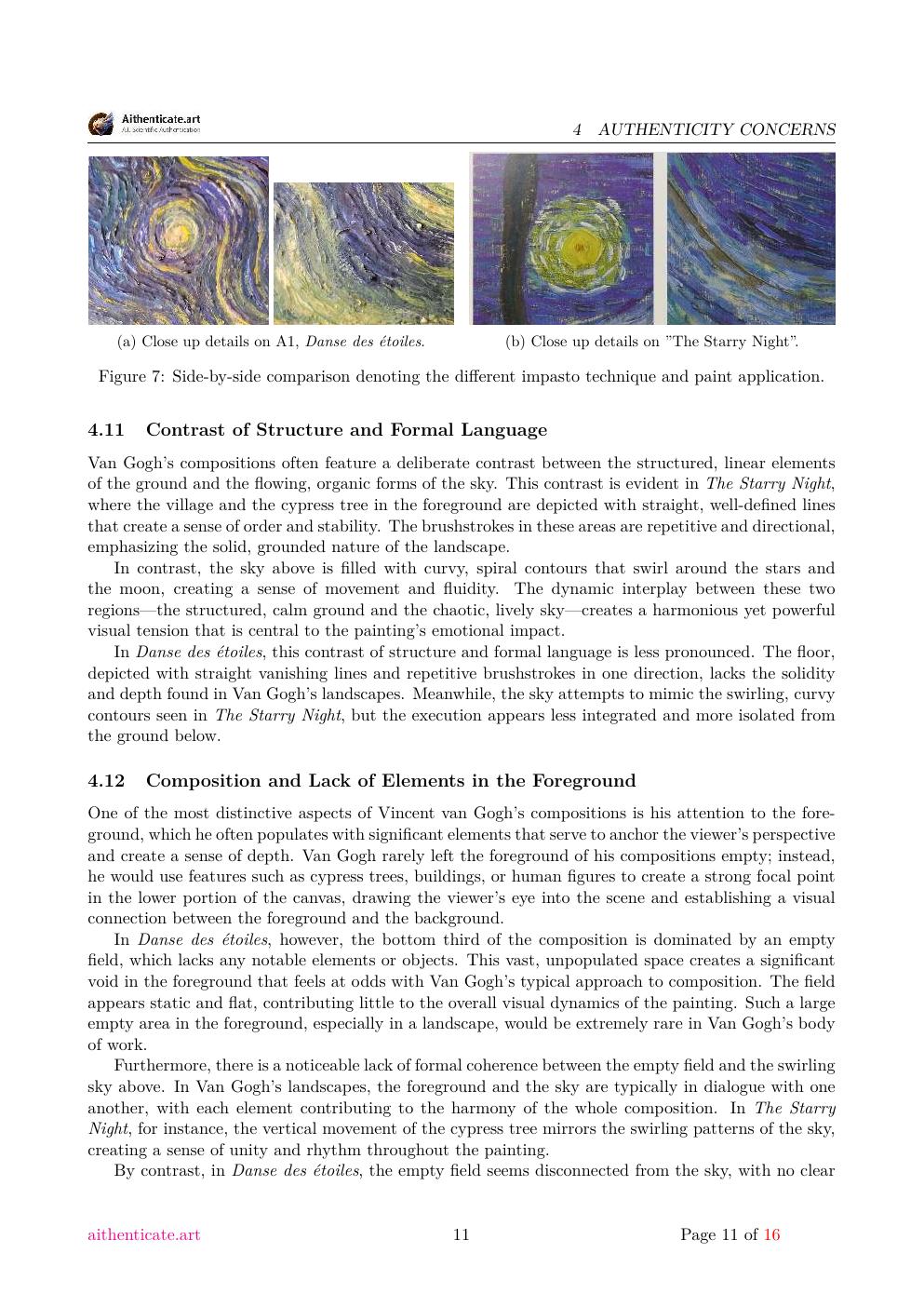 Vincent signature painting report sample page 11
