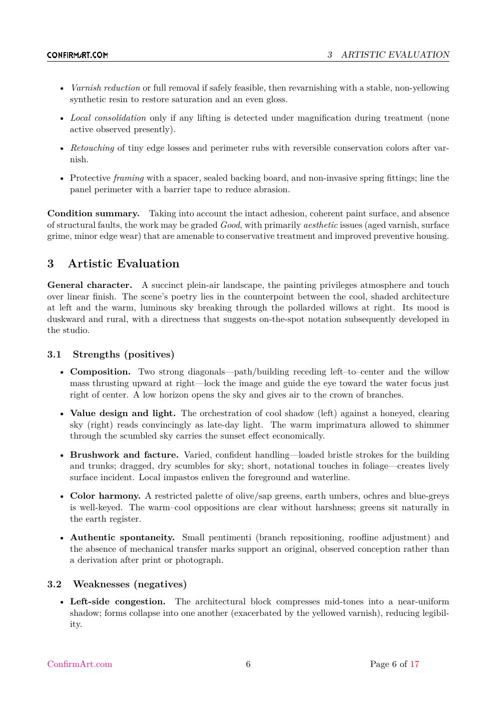 Water well painting study report sample page 6