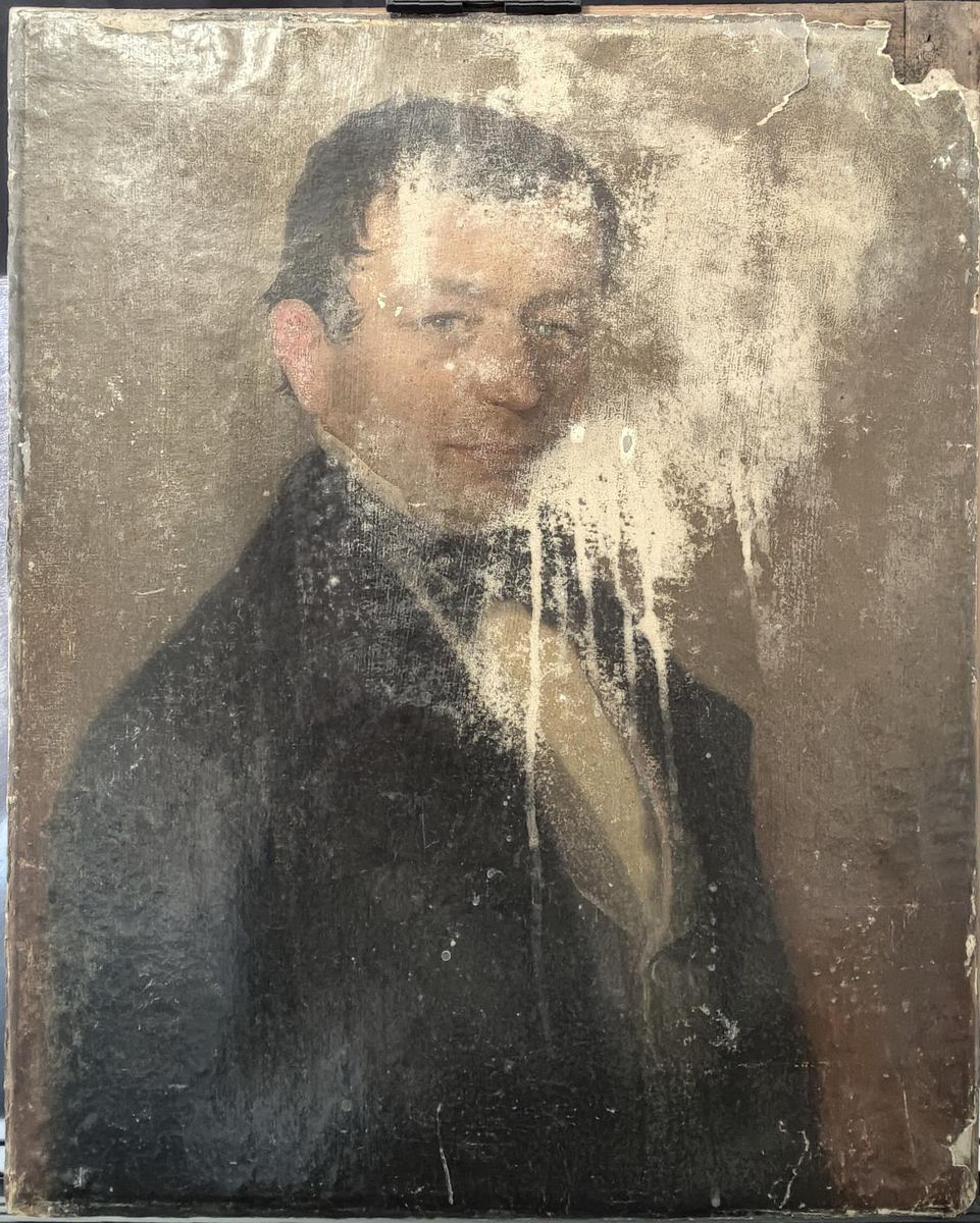 Portrait of a German Gentleman: Restoration Undertaken by Gian Piero Maiorano