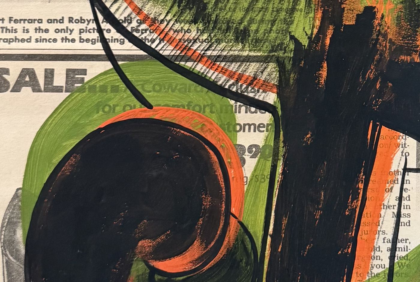 Dollar Sign newspaper image: Interrupted and Missing Linework