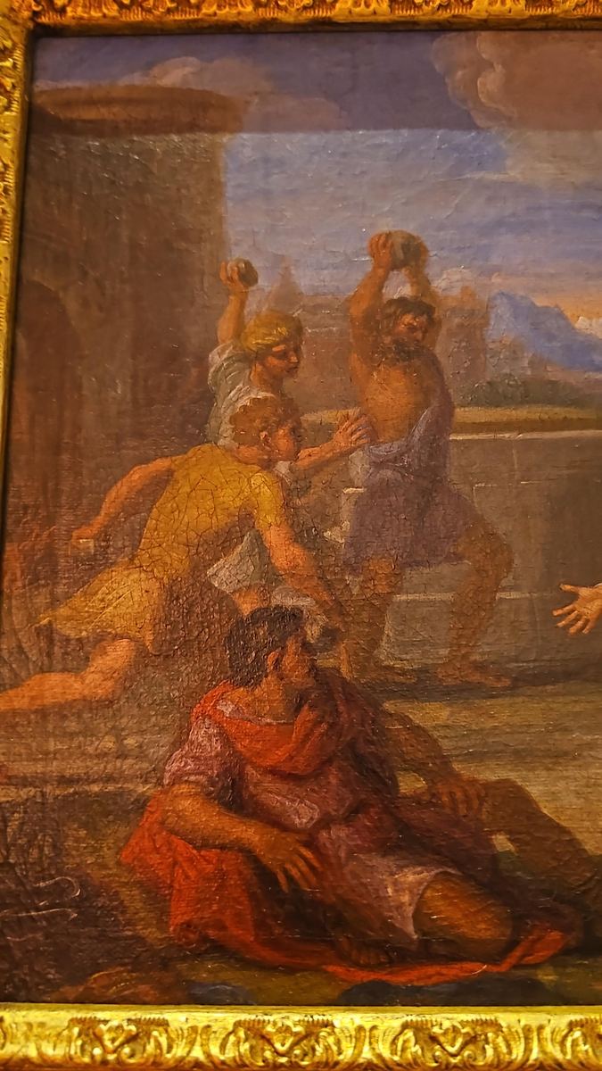 The oil on canvas, "The Stoning of St Stephen": Strengths