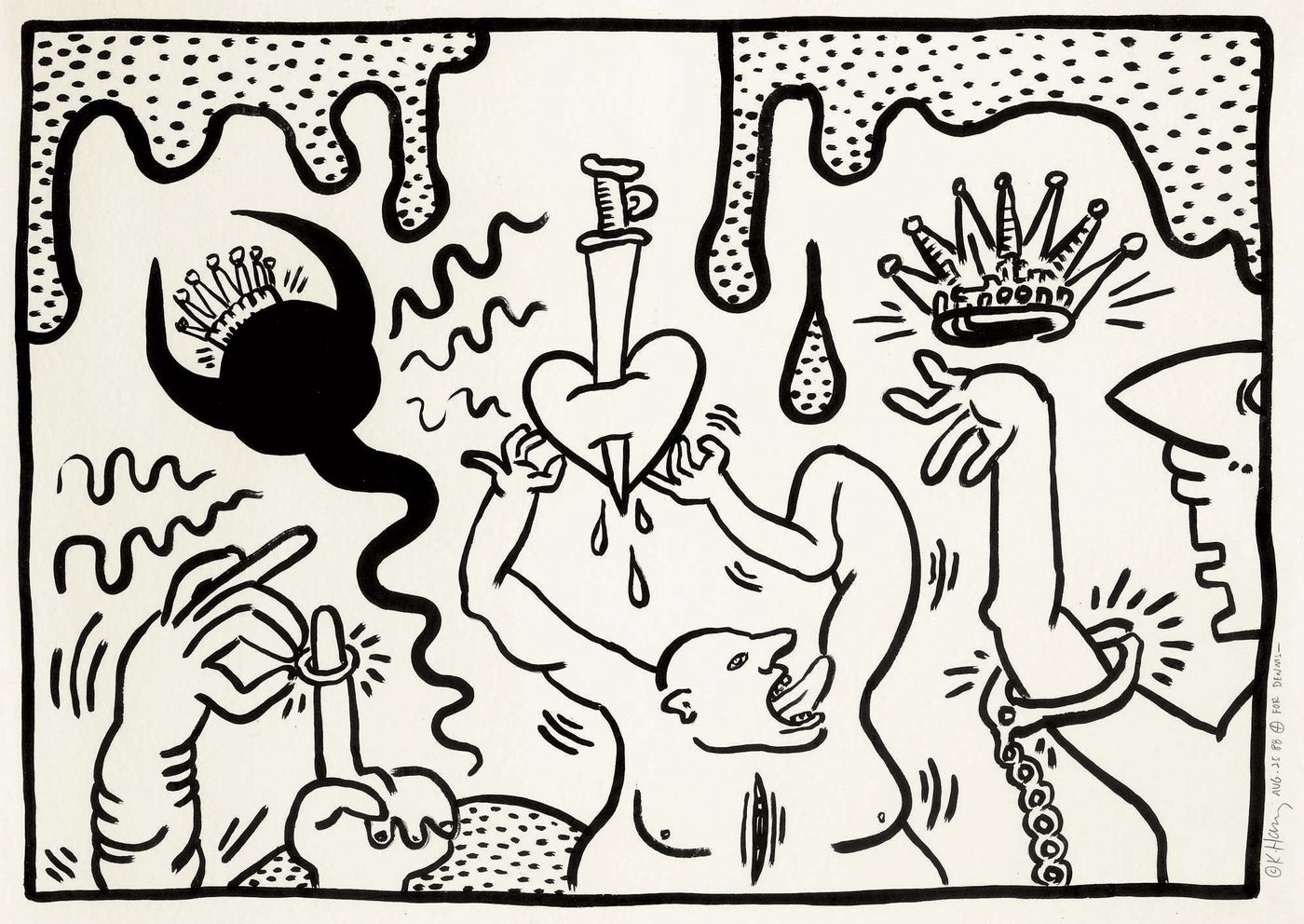 Drawing: Analysis and Distinctions of A1 with "Untitled," 1988