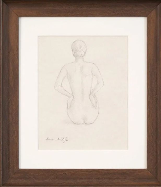 Back View of a Nude: Description of the Artwork