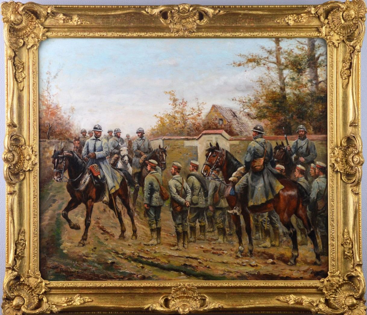 Hussars Traversant un Village: Verification of Authenticity and Artistic Consistency