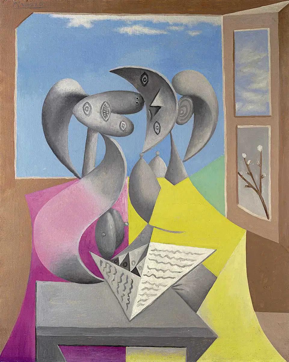 Nature morte: Deux personnages (Marie-Thérèse et sa soeur lisant)