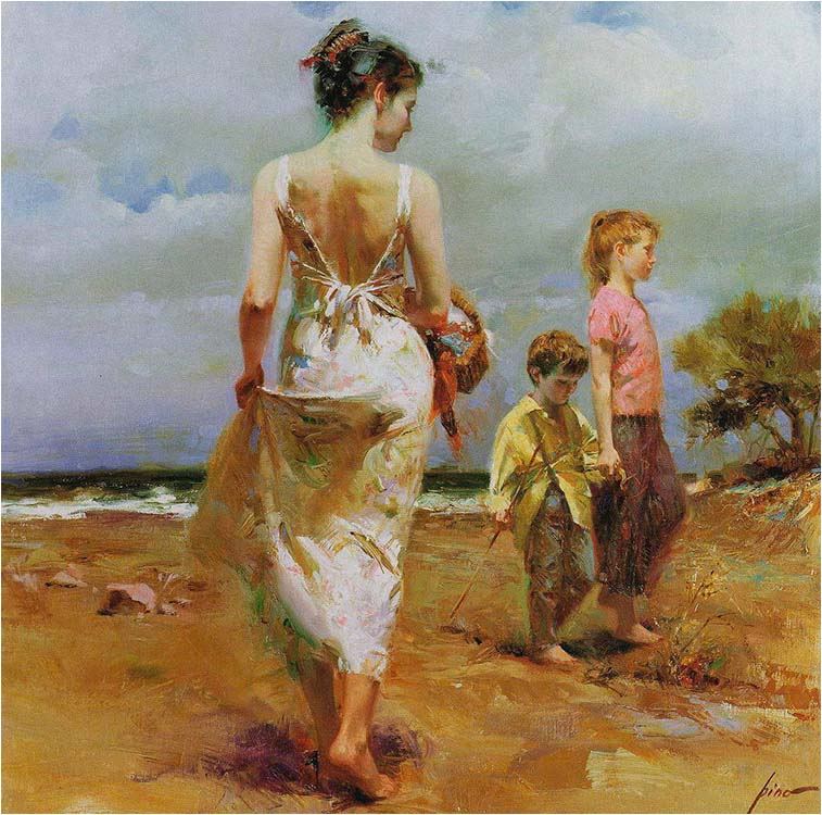 Pino Daeni painting study: Catalogue Notes
