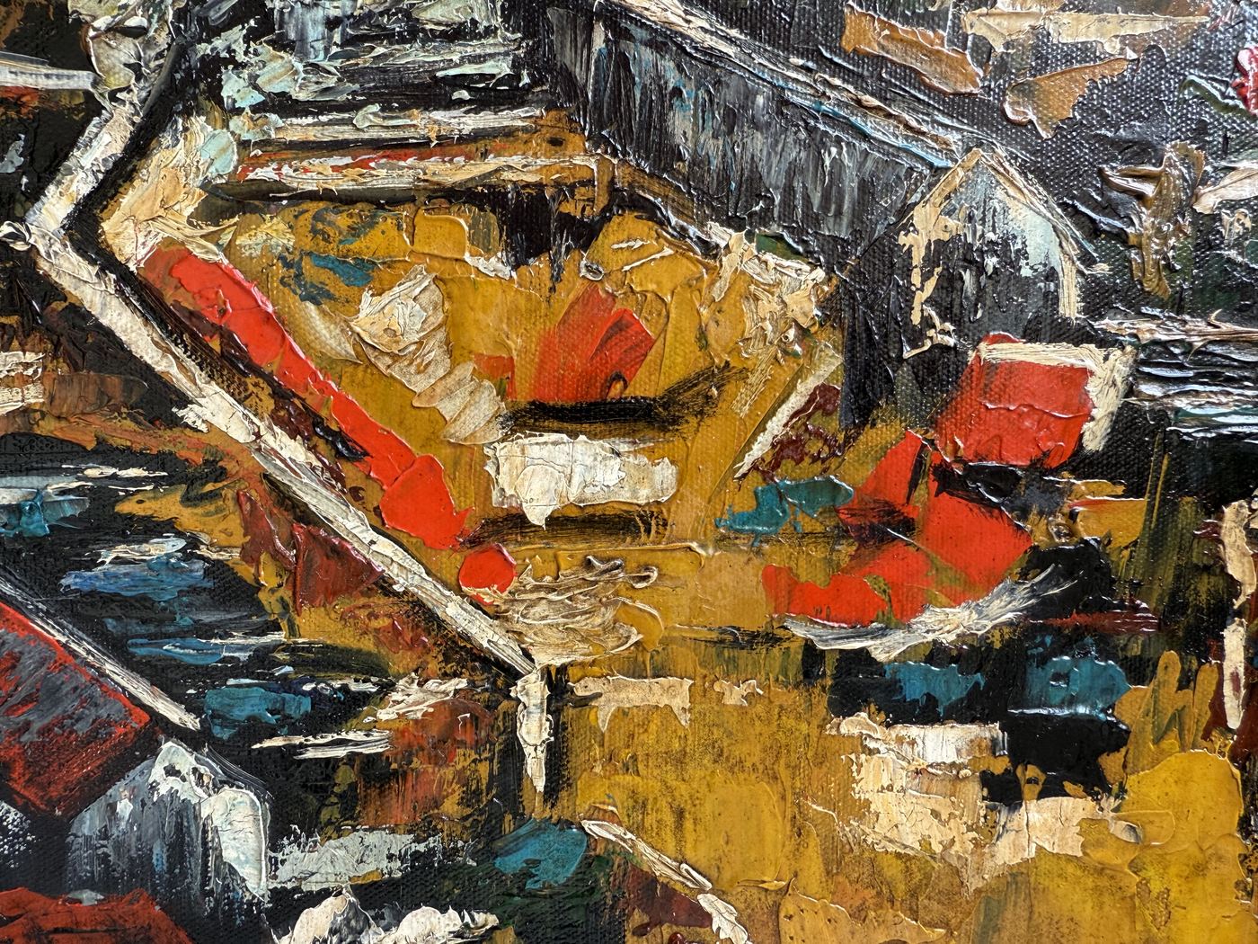 S. H. Raza painting study: Additional Observations from the Close-Up View